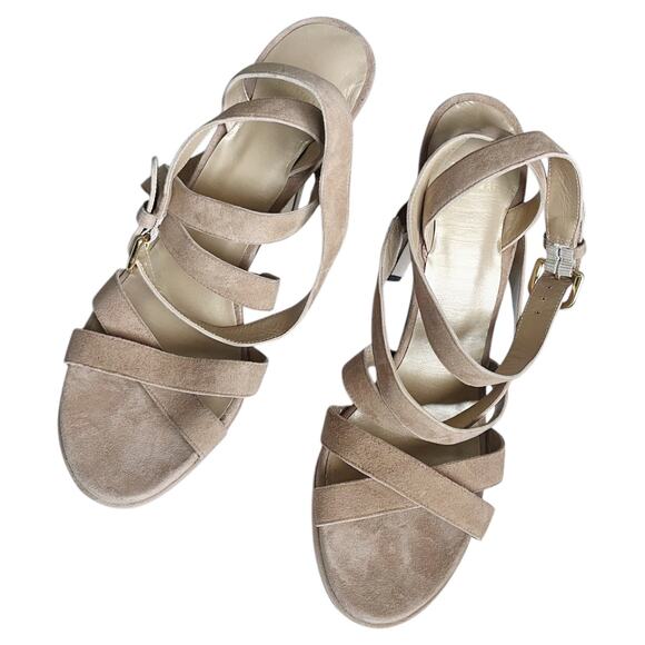 Stuart Weitzman NWOT The Soundtrack Sandal Heel Stiletto Size‎ 10 Suede - Picture 10 of 10